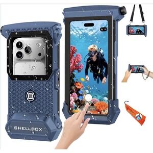 Professional 4th Generation Waterproof Diving Phone Case, Blue